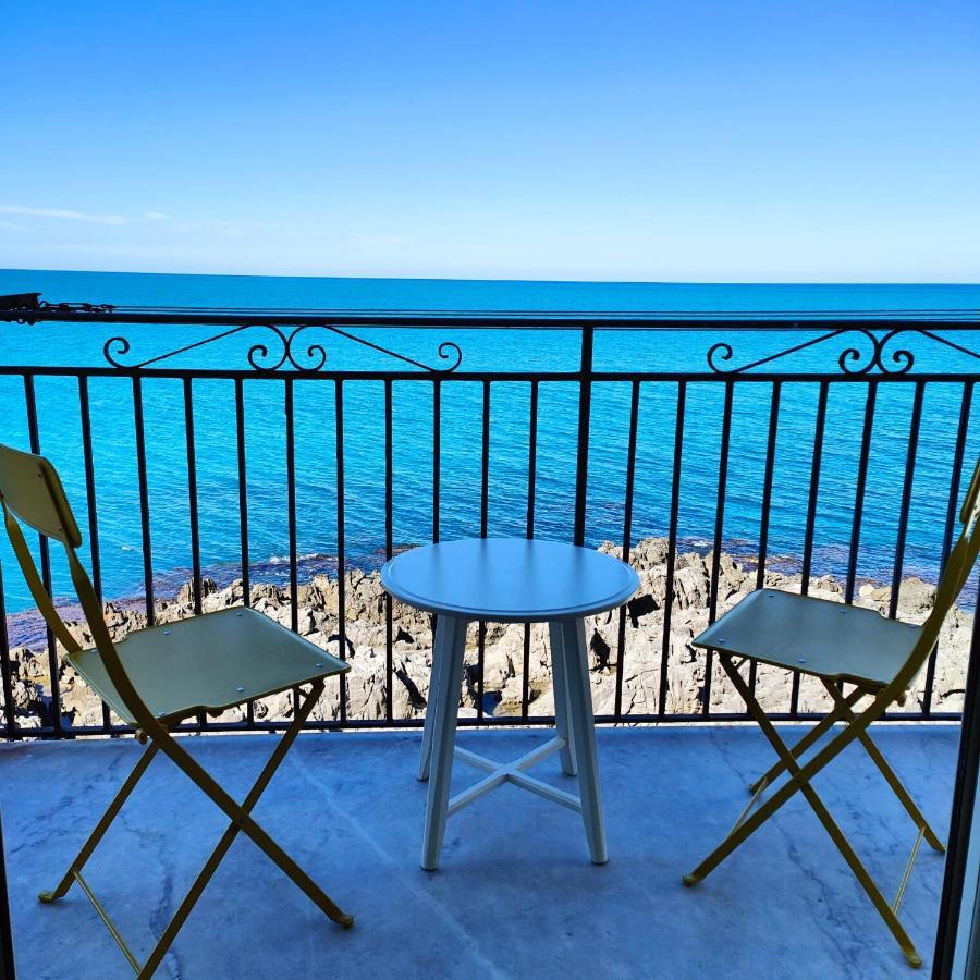 Coastal Seaview Suite & Central Balcony Street View Studio Cefalù Exterior foto
