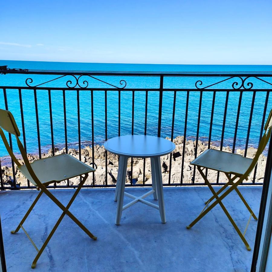 Coastal Seaview Suite & Central Balcony Street View Studio Cefalù Exterior foto
